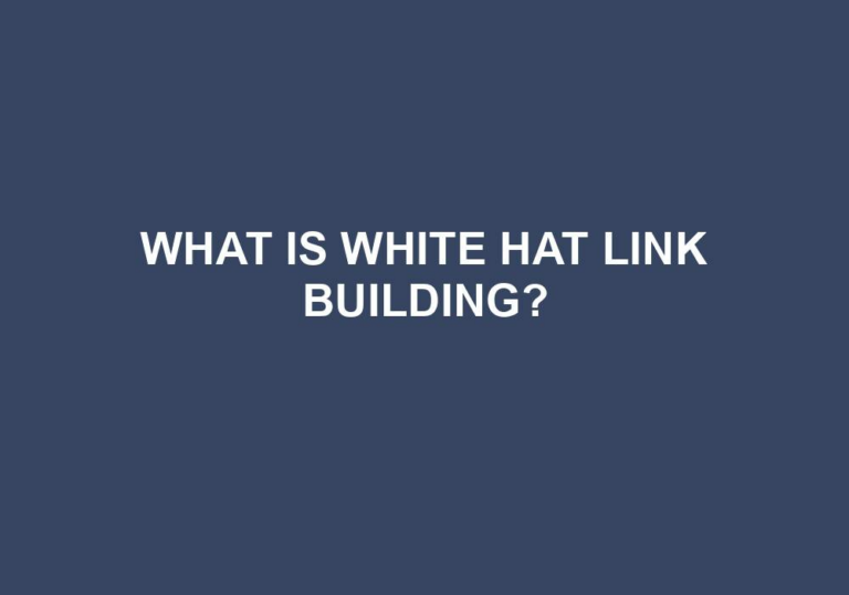 Read more about the article What Is White Hat Link Building?